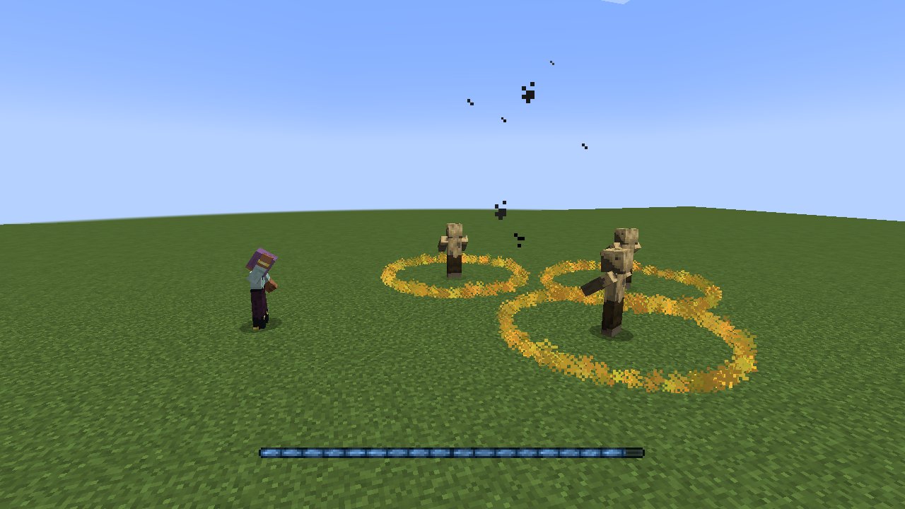 Golden circles under the enemies