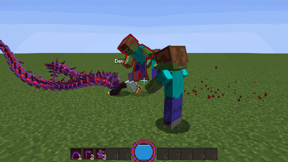 The centipedes come up under the zombies