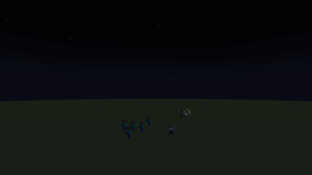 La luna se eleva; caen sus rayos
